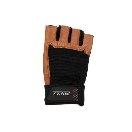 Мужские перчатки для фитнеса Gravity Flex Fit Line, черно-коричневые