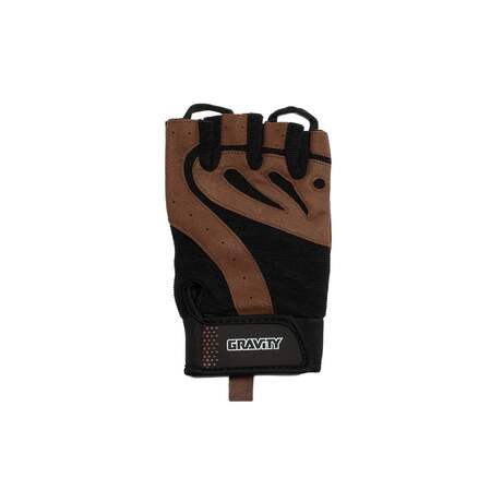 Мужские перчатки для фитнеса Gravity Gel Performer, черно-коричневые